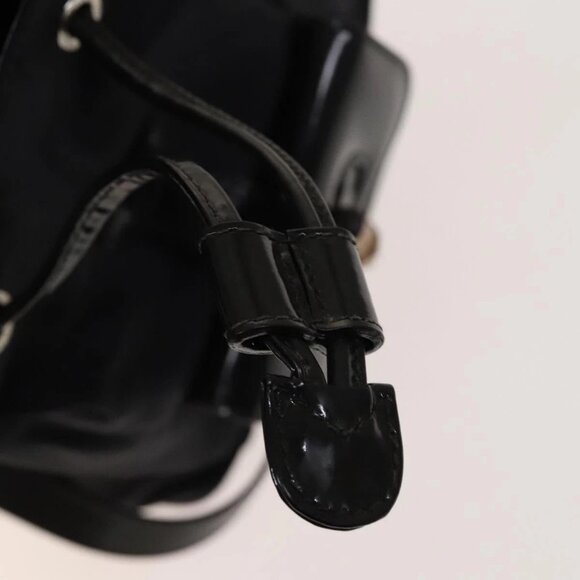 GUCCI Bamboo Backpack Canvas Black Silver 003 1998 0030 Auth 140163 - Picture 10 of 16